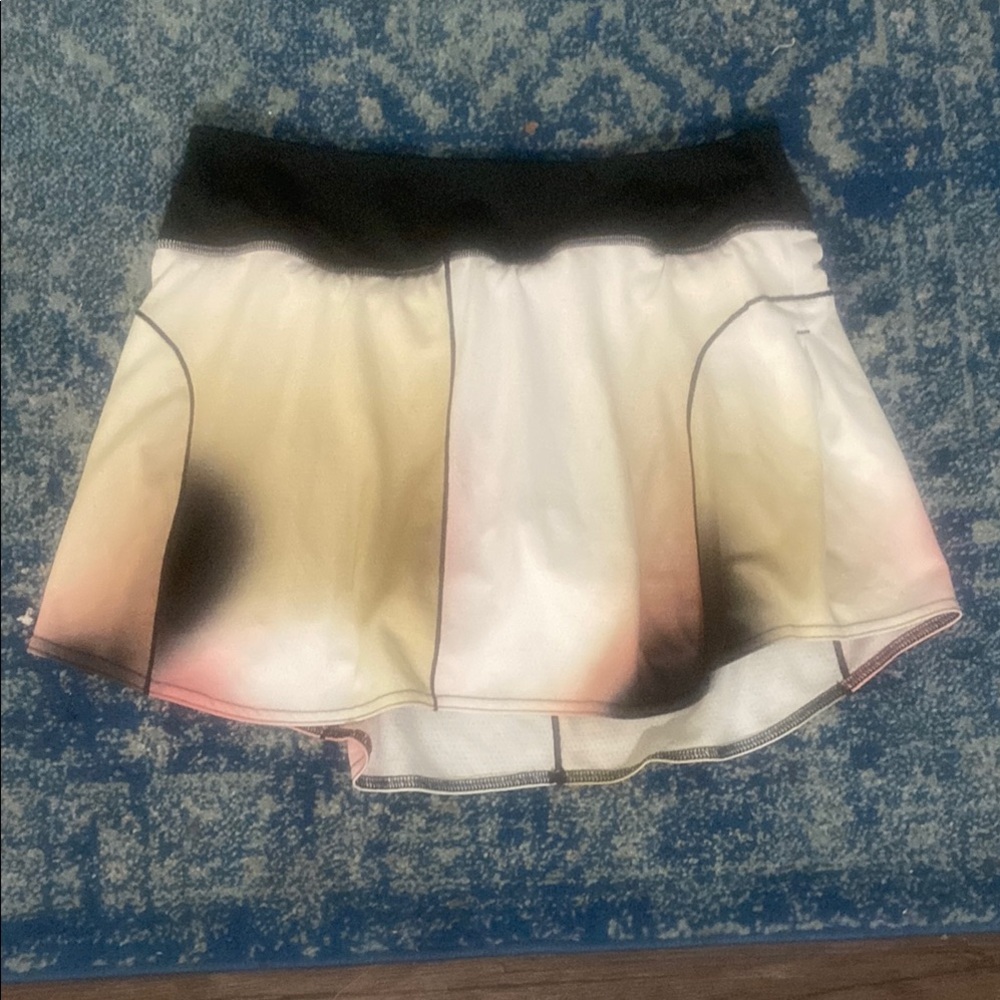 Adidas Cream and Pink Skater Mini Skirt